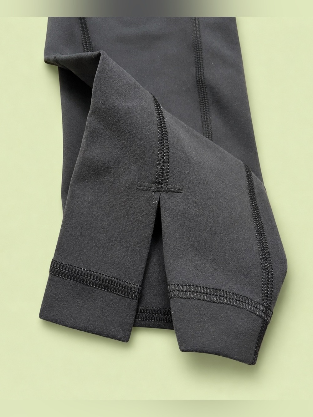 lululemon Black Leggings Wunder Train High Rise Tight 25” *Hem Slit - Picture 2 of 6